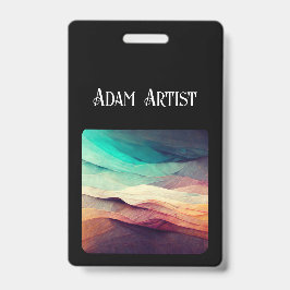 TARJETA DE IDENTIFICACIÓN BADGE DE IDENTIFICACIÓN DEL ARTISTA