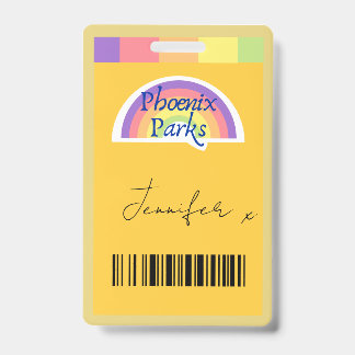 Tarjeta De Identificación Badge de Parques de Phoenix