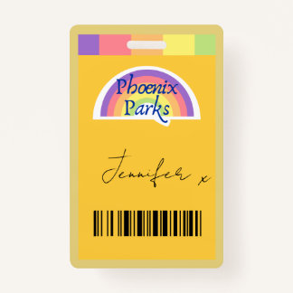 Tarjeta De Identificación Badge de Parques de Phoenix