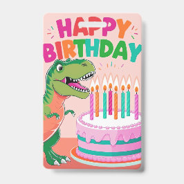 Tarjeta De Identificación Badge Feliz cumpleaños para los niños