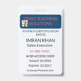 Tarjeta De Identificación Badge Identification Employee ID Card | Corporate