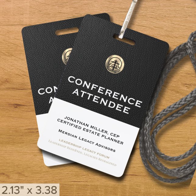 Tarjeta De Identificación Badge Lanyard de Conferencia de personalizable (Customizable essentials for events, conferences, conventions and tradeshows)
