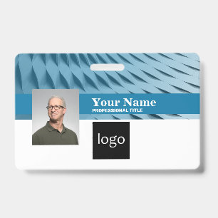 Tarjeta De Identificación Badge para empresas Personalizado Nombre, foto, l