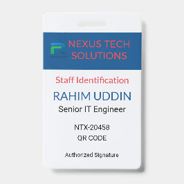 Tarjeta De Identificación Badge Professionnel, Business Badge | Pro