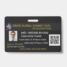 Tarjeta De Identificación badge sécurité business badge corporate badge VIP!