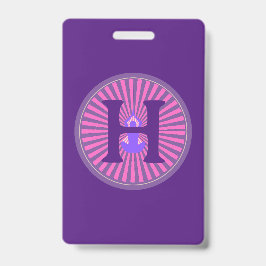 Tarjeta De Identificación Badge - Zen de yoga - Personalizado - Añadir Inici
