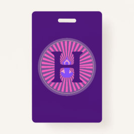 Tarjeta De Identificación Badge - Zen de yoga - Personalizado - Añadir Inici