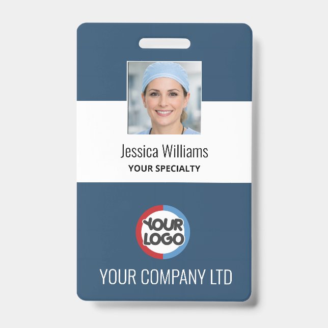 Tarjeta De Identificación badges business personnel staff employee (Parte frontal)