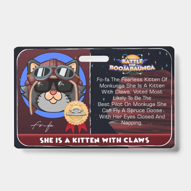 Tarjeta De Identificación BAF Fo-FA (Anverso)