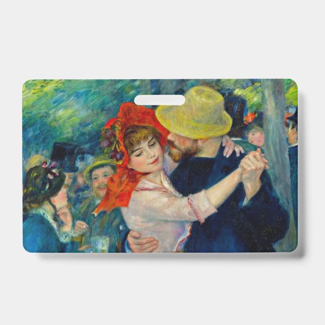 Tarjeta De Identificación Baile en Bougival Pierre Renoir (Parte frontal)