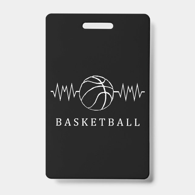 Tarjeta De Identificación Baloncesto Heartbeat 2 (Parte frontal)