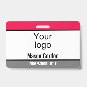 Tarjeta De Identificación Banda elegante, minimalista