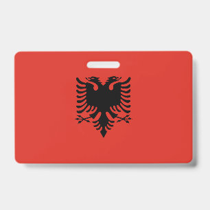 Tarjeta De Identificación bandera albanesa