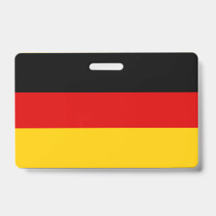 Tarjeta De Identificación bandera alemana