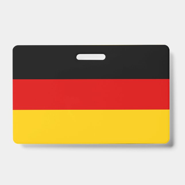 Tarjeta De Identificación bandera alemana (Parte frontal)