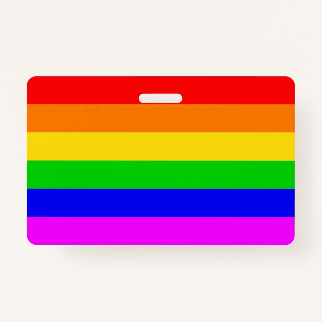 Tarjeta De Identificación Bandera arco iris transgénero gay (Anverso)