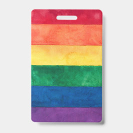 Tarjeta De Identificación Bandera arcoiris del orgullo gay