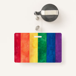 Tarjeta De Identificación Bandera arcoiris del orgullo gay
