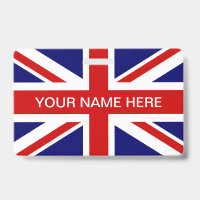 bandera británica Union Jack nombre personalizado