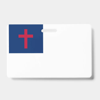 Tarjeta De Identificación Bandera cristiana
