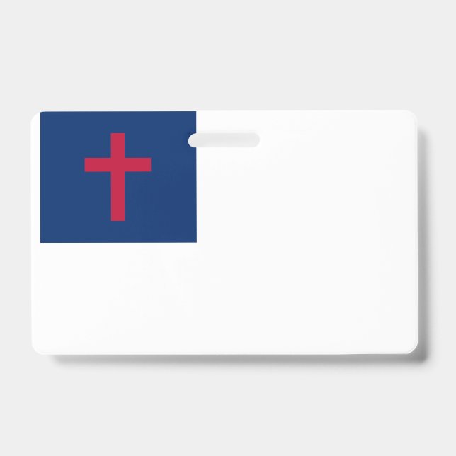 Tarjeta De Identificación Bandera cristiana (Anverso)