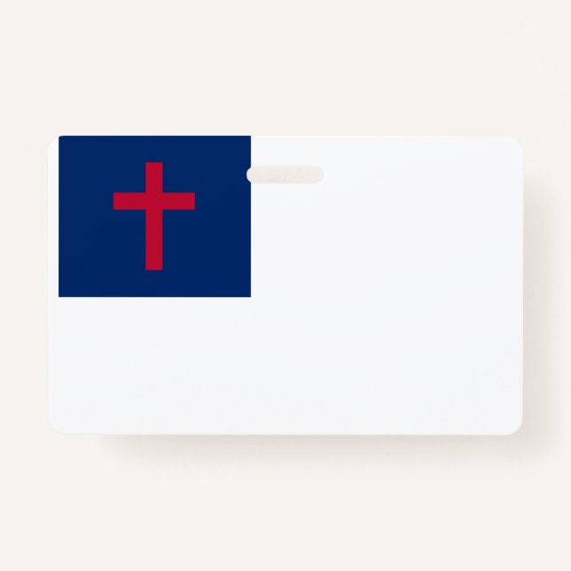 Tarjeta De Identificación Bandera cristiana (Anverso)