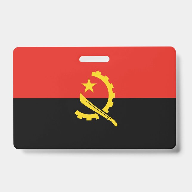 Tarjeta De Identificación Bandera de Angola (Anverso)