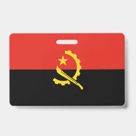 Tarjeta De Identificación Bandera de Angola