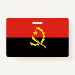 Tarjeta De Identificación Bandera de Angola