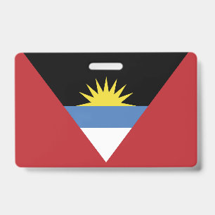 Tarjeta De Identificación Bandera de Antigua y Barbuda