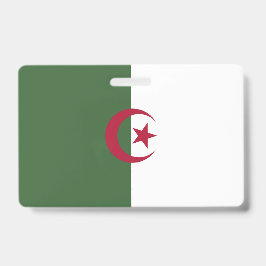 Tarjeta De Identificación bandera de Argelia