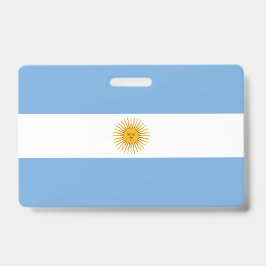 Tarjeta De Identificación bandera de Argentina