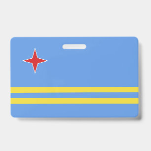 Tarjeta De Identificación bandera de Aruba