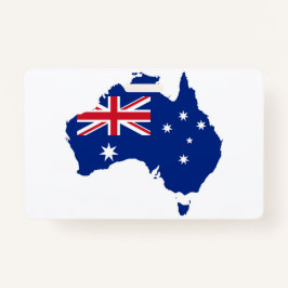 Tarjeta De Identificación Bandera de Australia