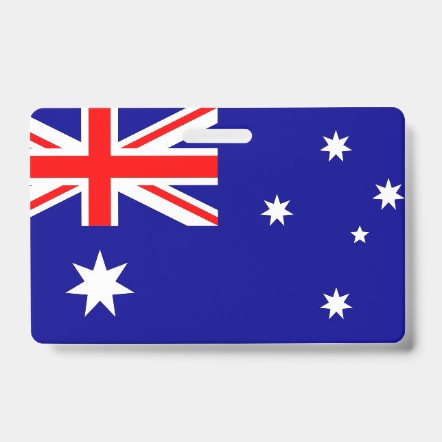 Tarjeta De Identificación Bandera de Australia (Parte frontal)
