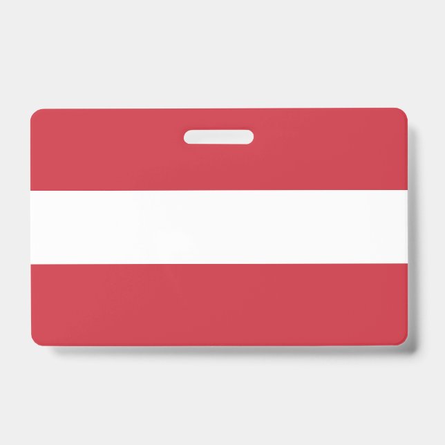 Tarjeta De Identificación bandera de Austria (Parte frontal)