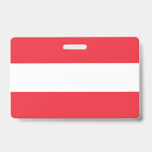 Tarjeta De Identificación Bandera de Austria