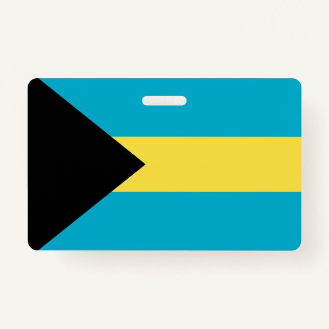 Tarjeta De Identificación Bandera de Bahamas (Anverso)