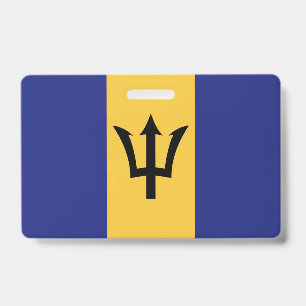 Tarjeta De Identificación bandera de Barbados