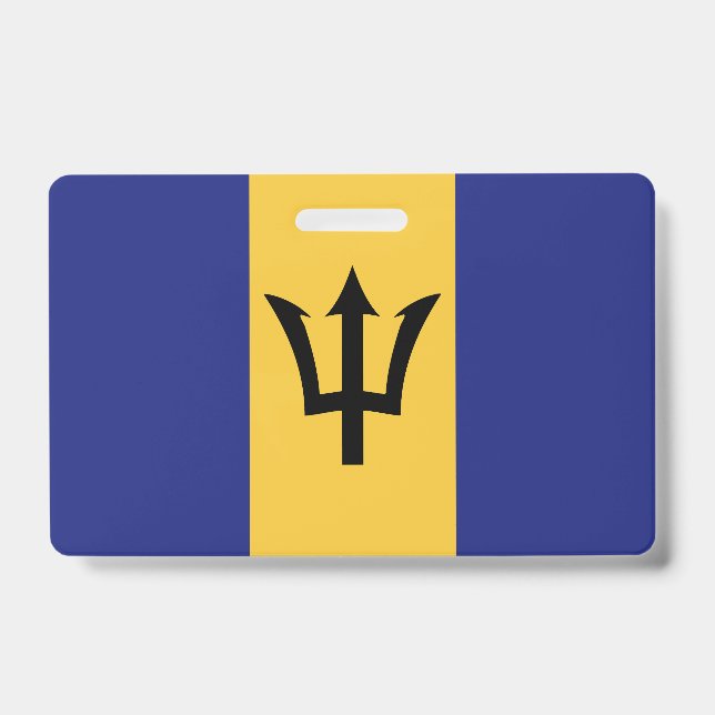 Tarjeta De Identificación bandera de Barbados (Parte frontal)