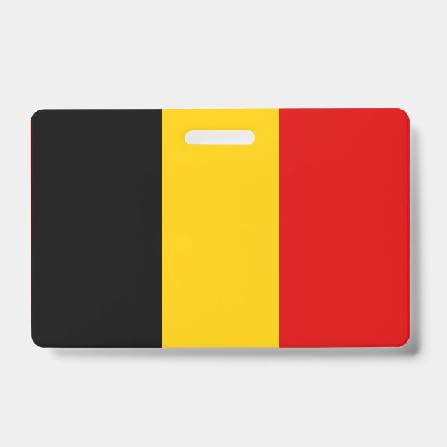 Tarjeta De Identificación Bandera de Bélgica (Anverso)