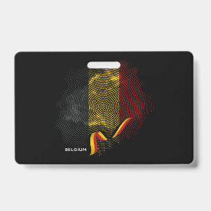 Tarjeta De Identificación Bandera de Bélgica