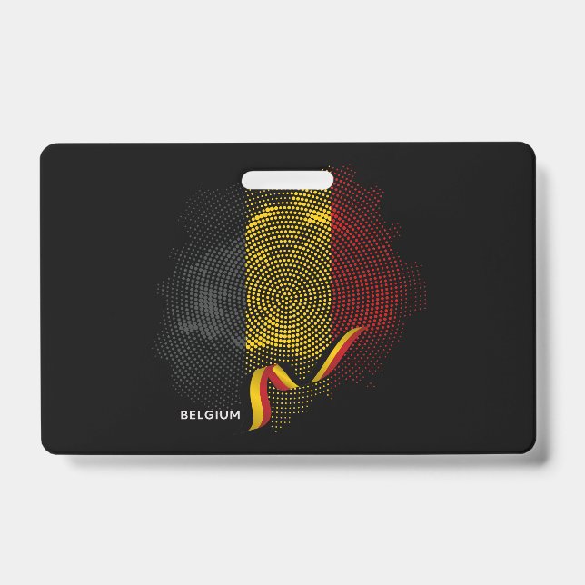 Tarjeta De Identificación Bandera de Bélgica (Parte frontal)