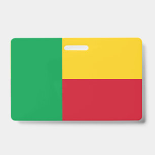 Tarjeta De Identificación bandera de Benín