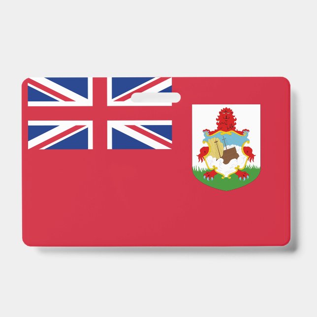 Tarjeta De Identificación Bandera de Bermudas (Parte frontal)