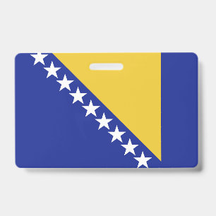 Tarjeta De Identificación Bandera de Bosnia y Herzegovina