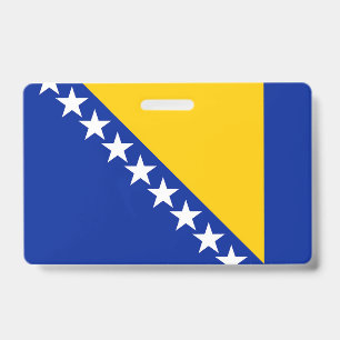 Tarjeta De Identificación Bandera de Bosnia y Herzegovina
