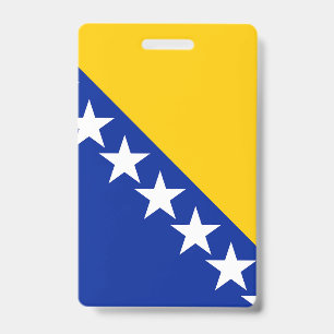 Tarjeta De Identificación Bandera de Bosnia y Herzegovina