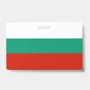 Tarjeta De Identificación Bandera de Bulgaria