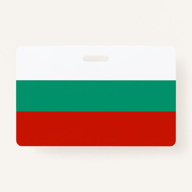 Tarjeta De Identificación Bandera de Bulgaria (Anverso)